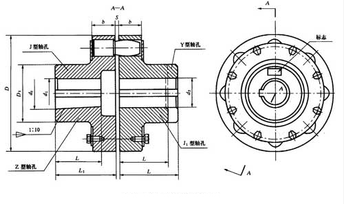 HL柱销联轴器 HL柱销联轴器
